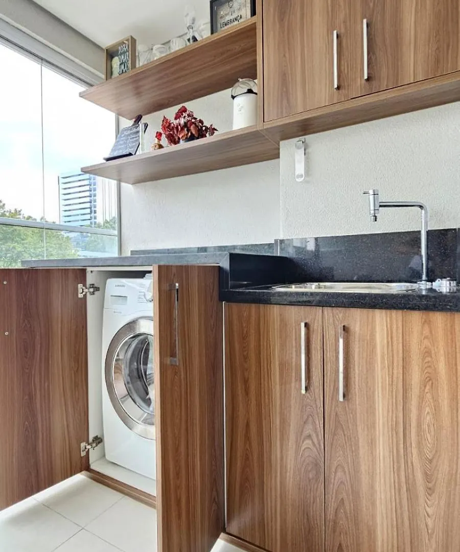 Appartement Brown Stay Brooklin - Novo, Charmoso E Com Lazer Premium - Por Do Sol Perfeito Brazilië